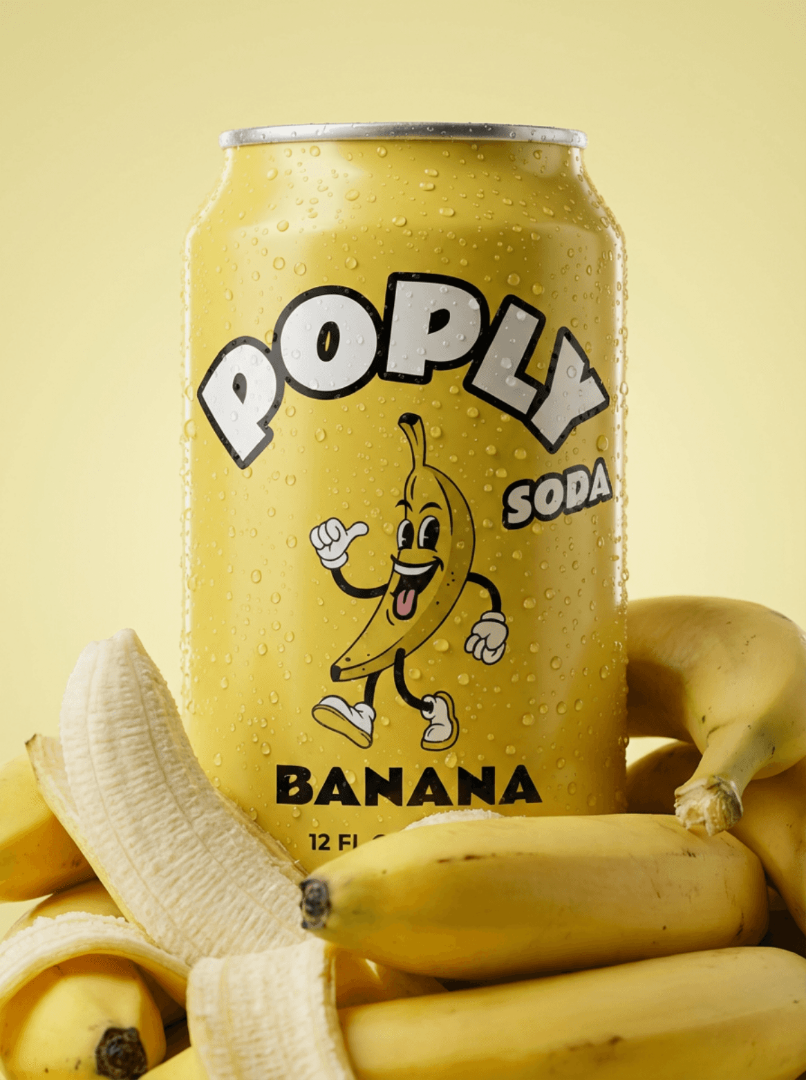 A can of coconuts and a bottle with lollypop on top.