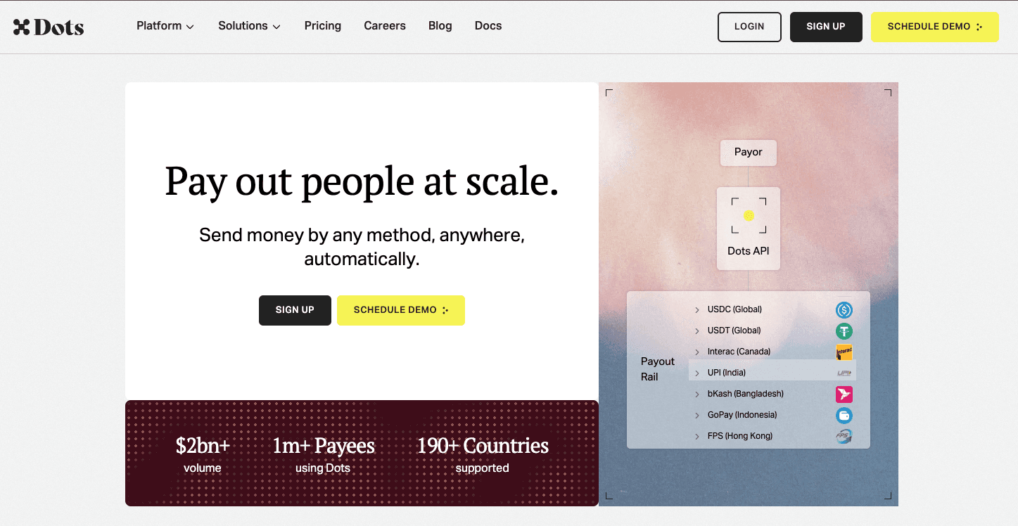 Dots homepage