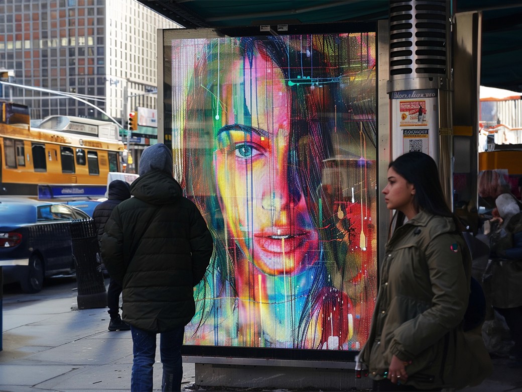 beautiful ad on a bus station in newyork Team Creative The Power of Consistency: The Secret Behind Every Successful Brand
