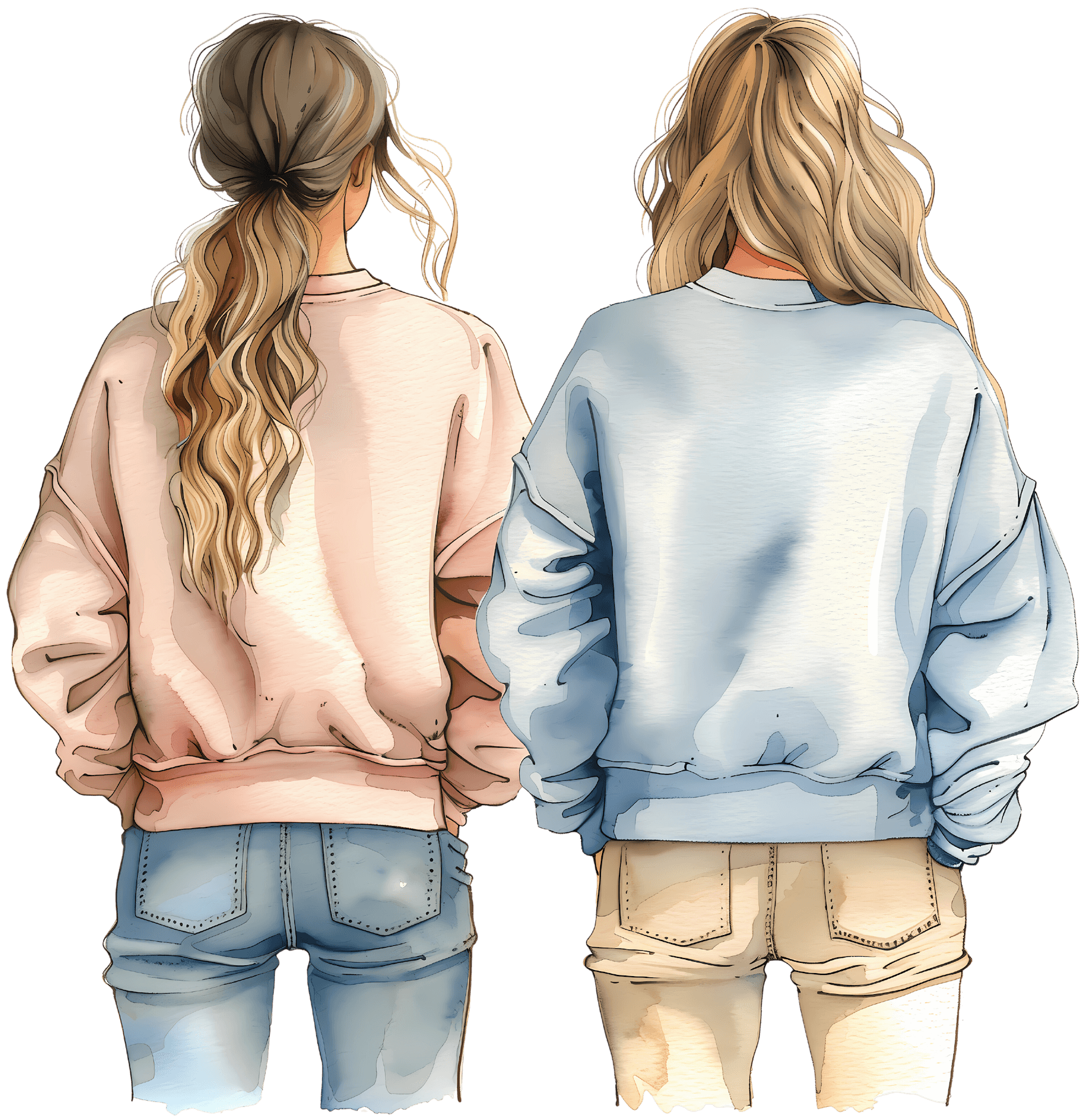 bestfriends sweater jeans