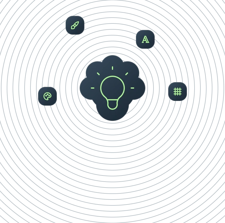 Lightbulb icon illustration.