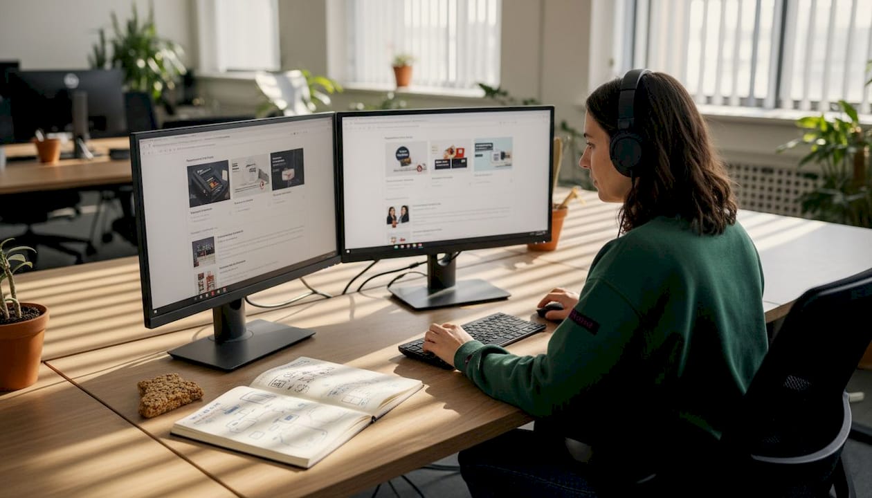 Engineer testing AI-powered product recommendations