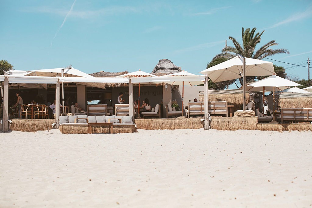 Beach club El Chiringuito in Ibiza close to Luxury Villa Can Nemo