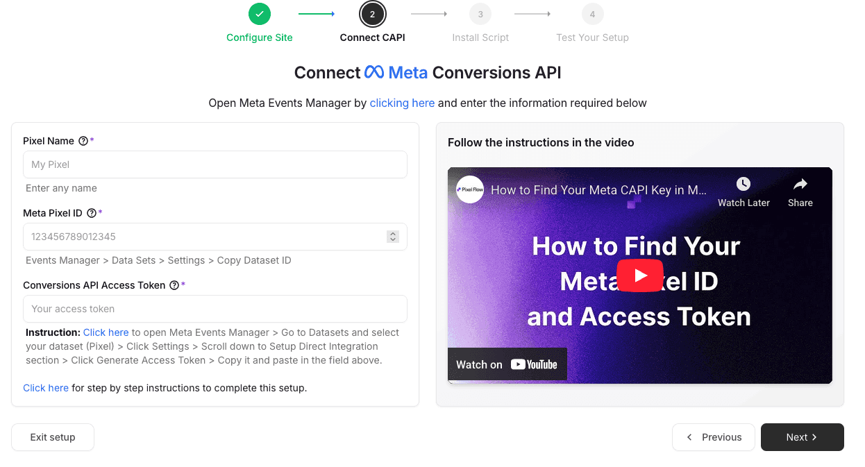 Add CAPI keys