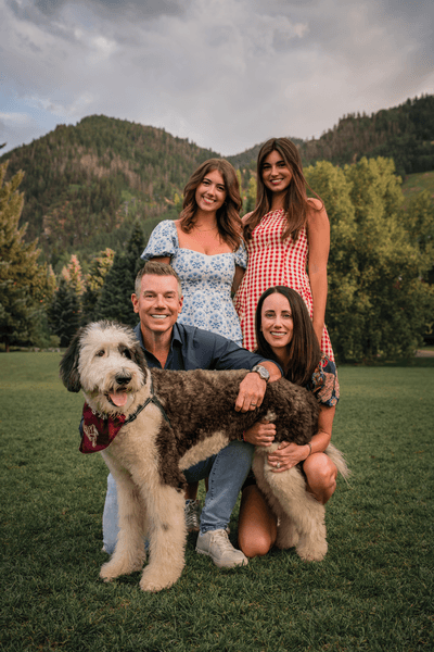 Family portrait from an Aspen session