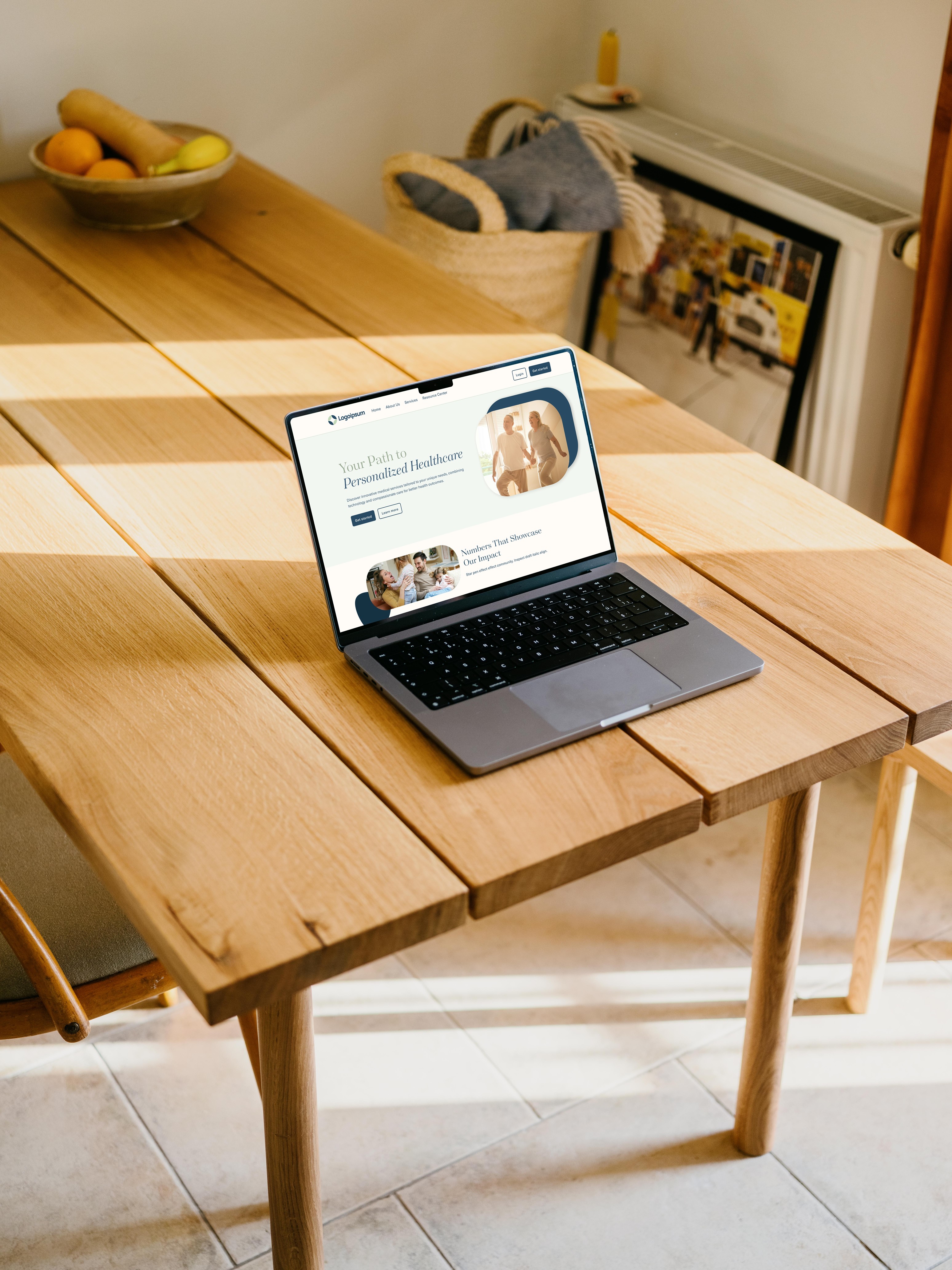 preview of project with mackbook mockup