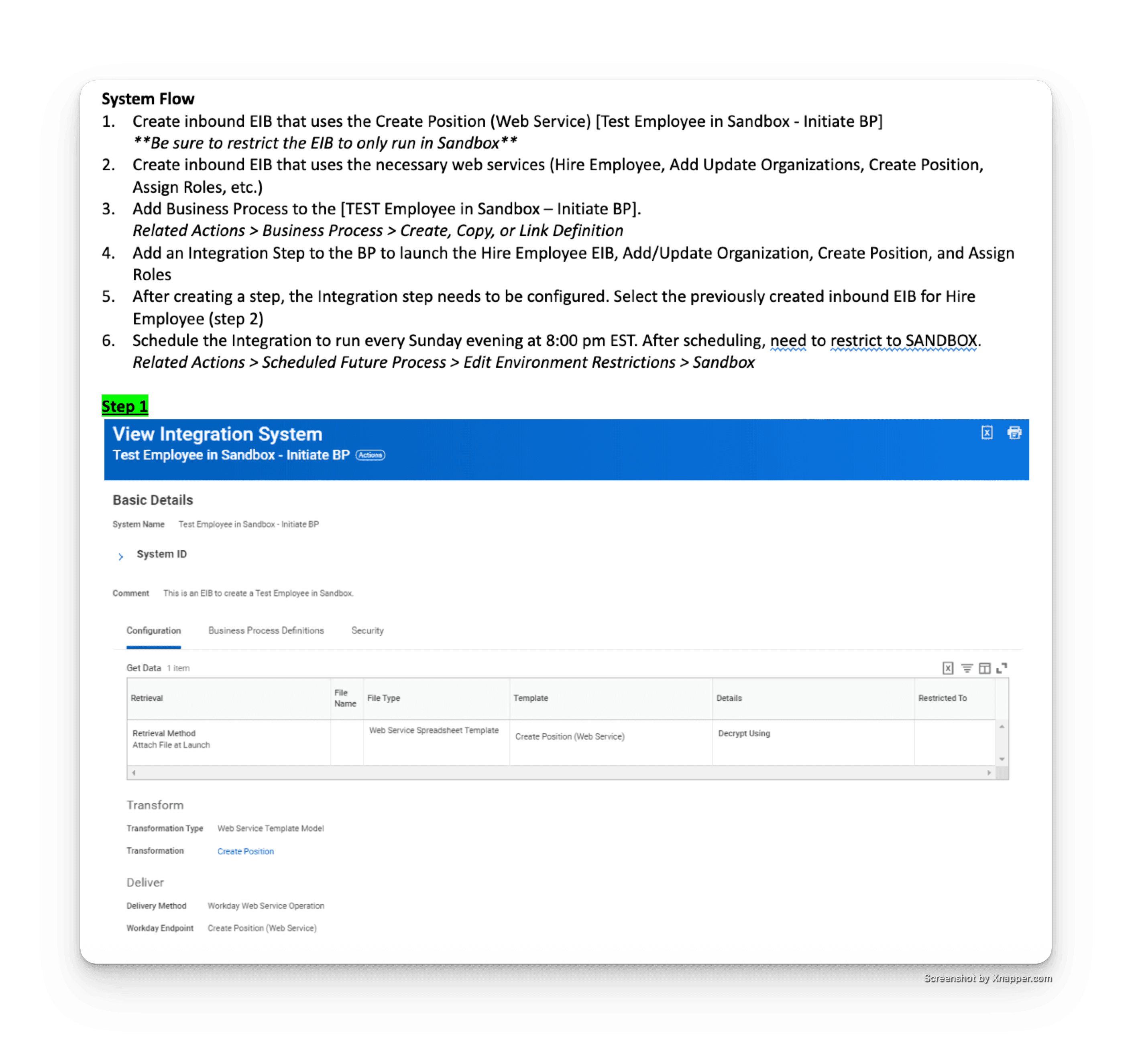 Configuring the Workday integration to automatically recreate demo employees after each sandbox refresh.