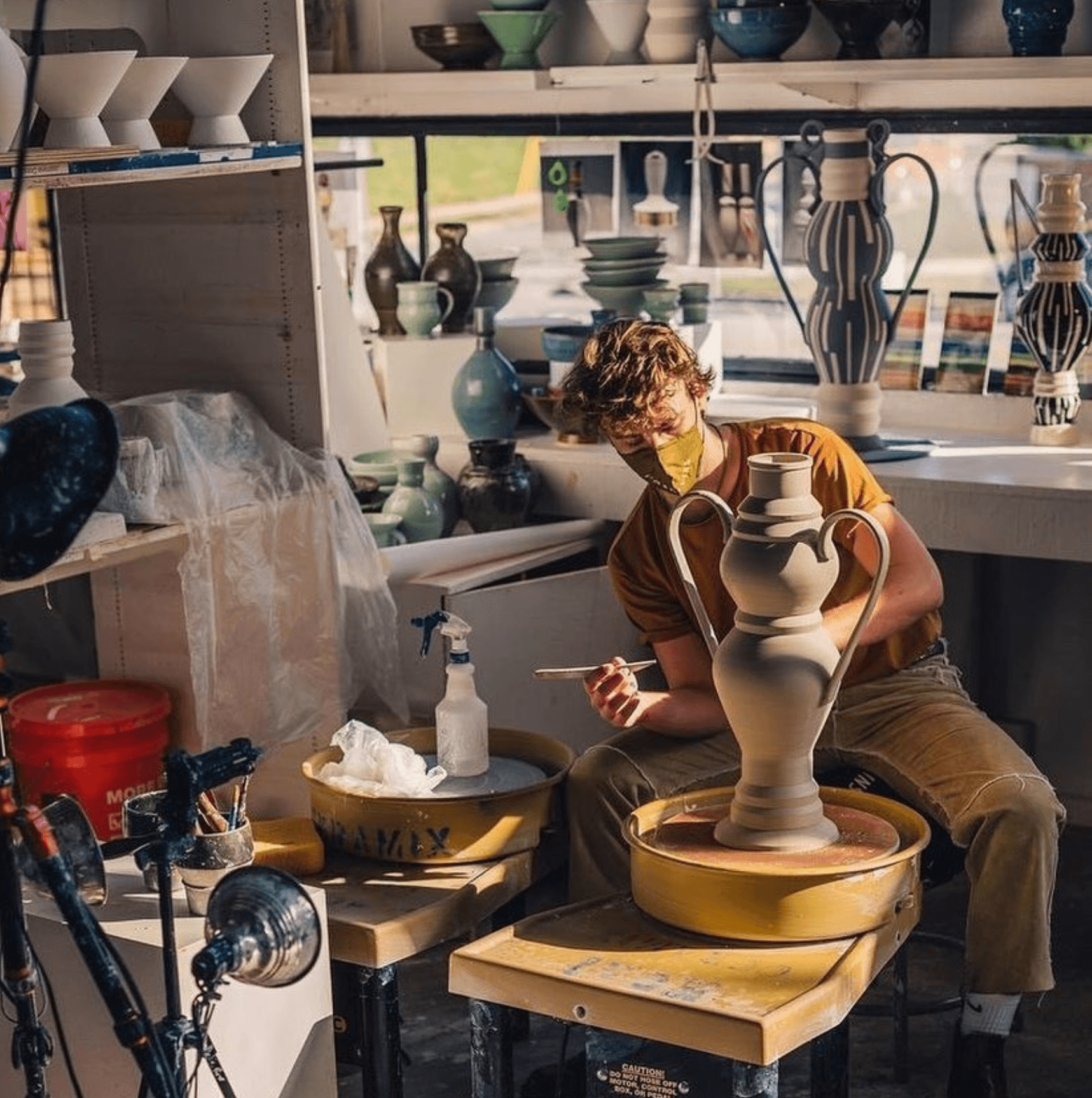 classic pottery wheel splash pan