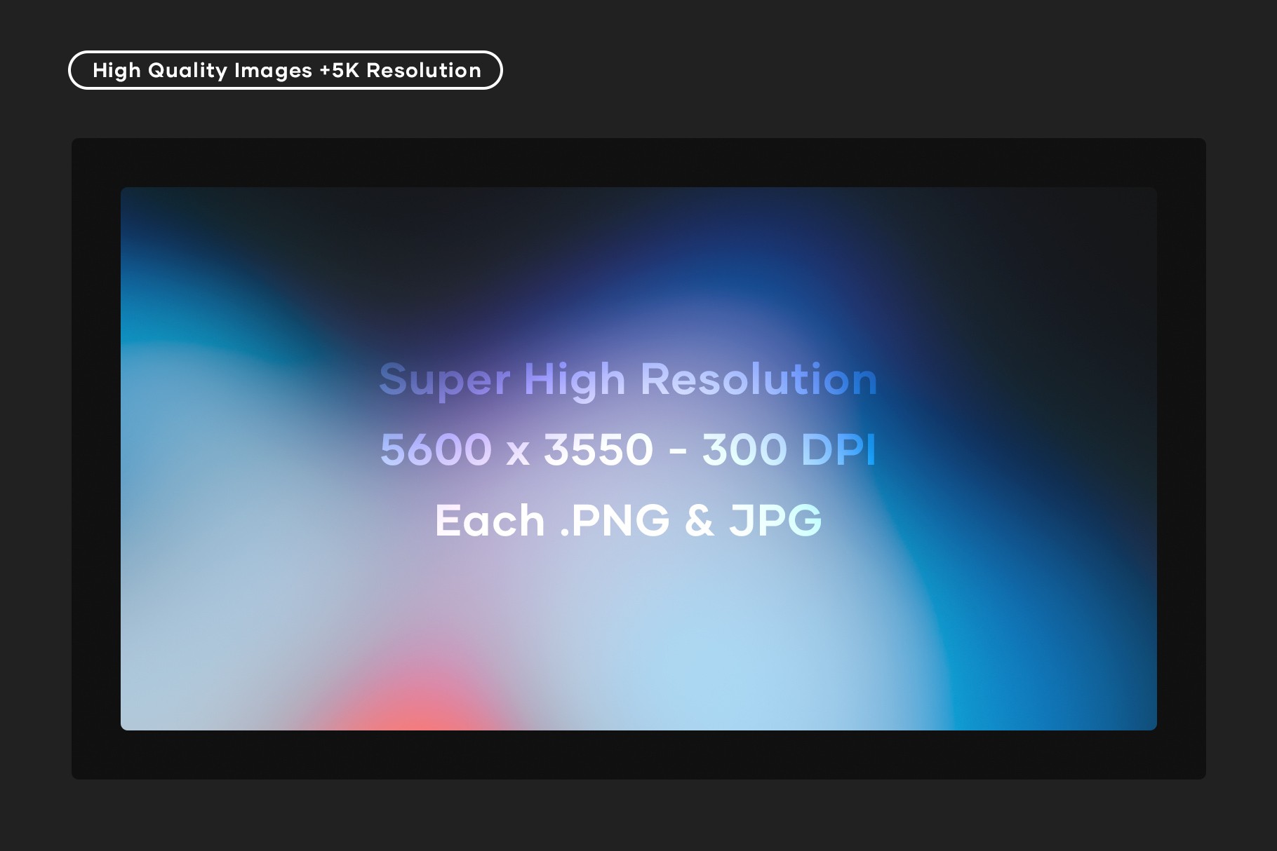 High-resolution gradient background (5600x3550 px, 300 DPI) in PNG and JPG formats.