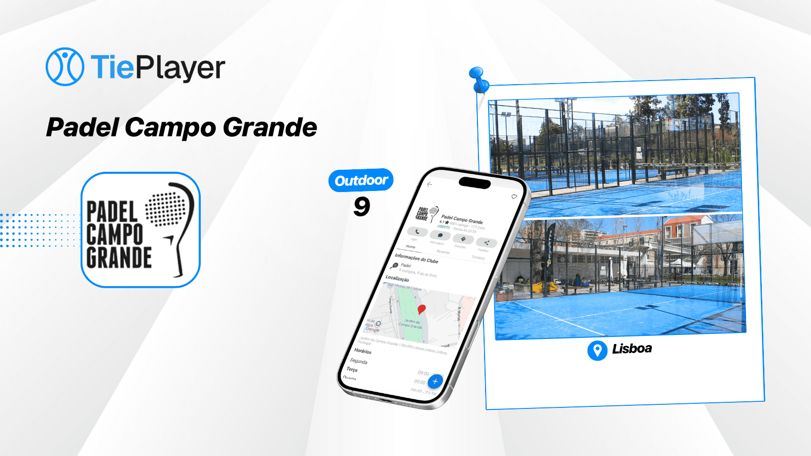 Book a padel court at Padel Campo Grande