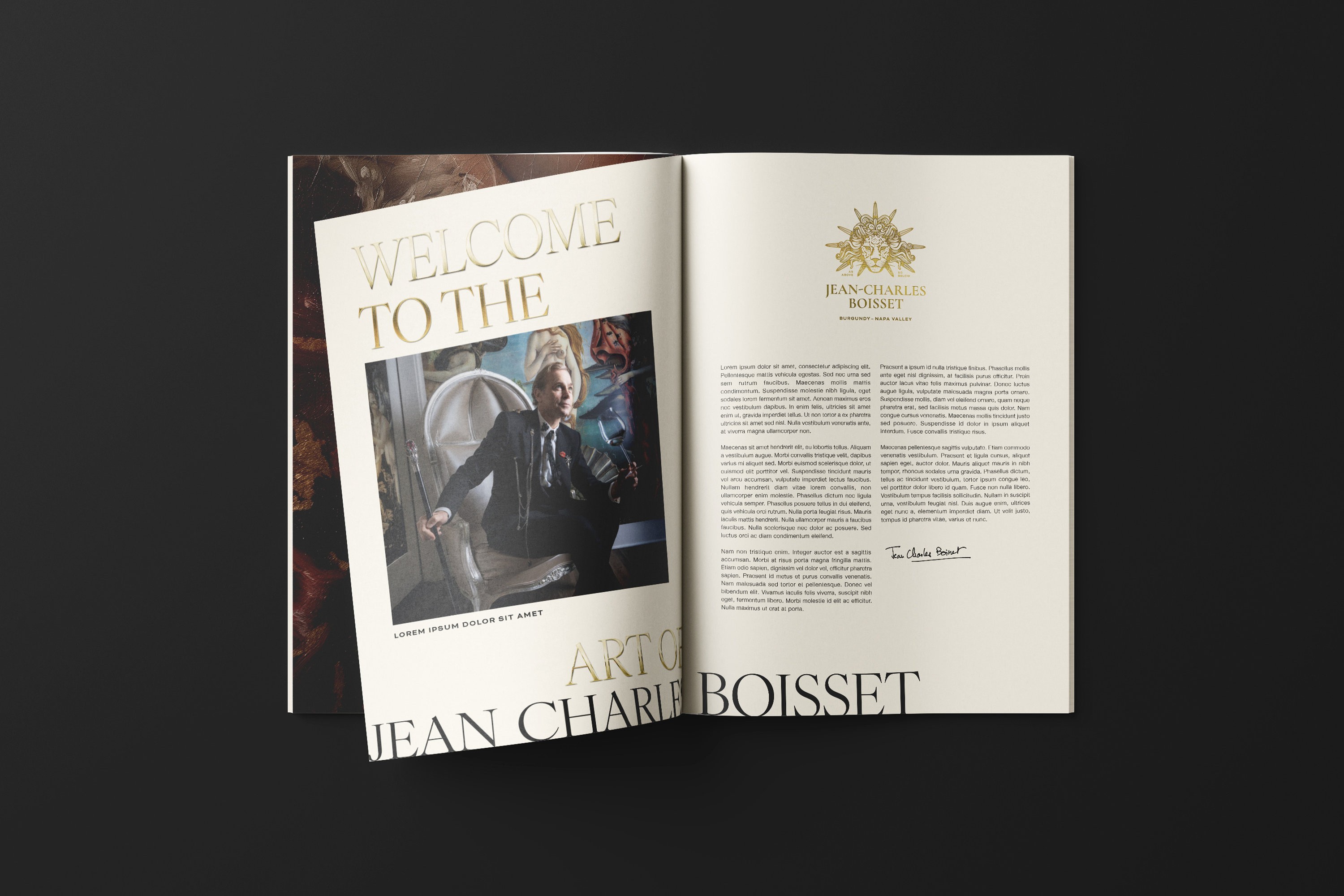 Jean-Charles Boisset Layout design