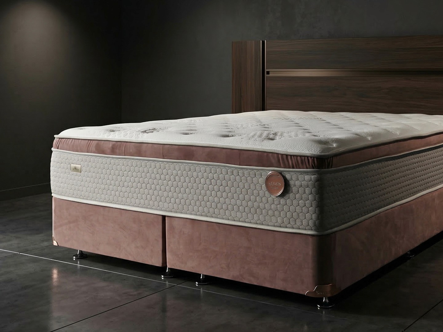 A person stands in a sandstone cave.