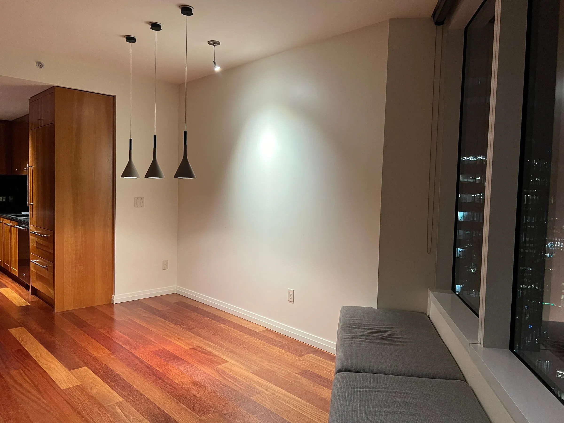before image of bellevue tower condo dining room