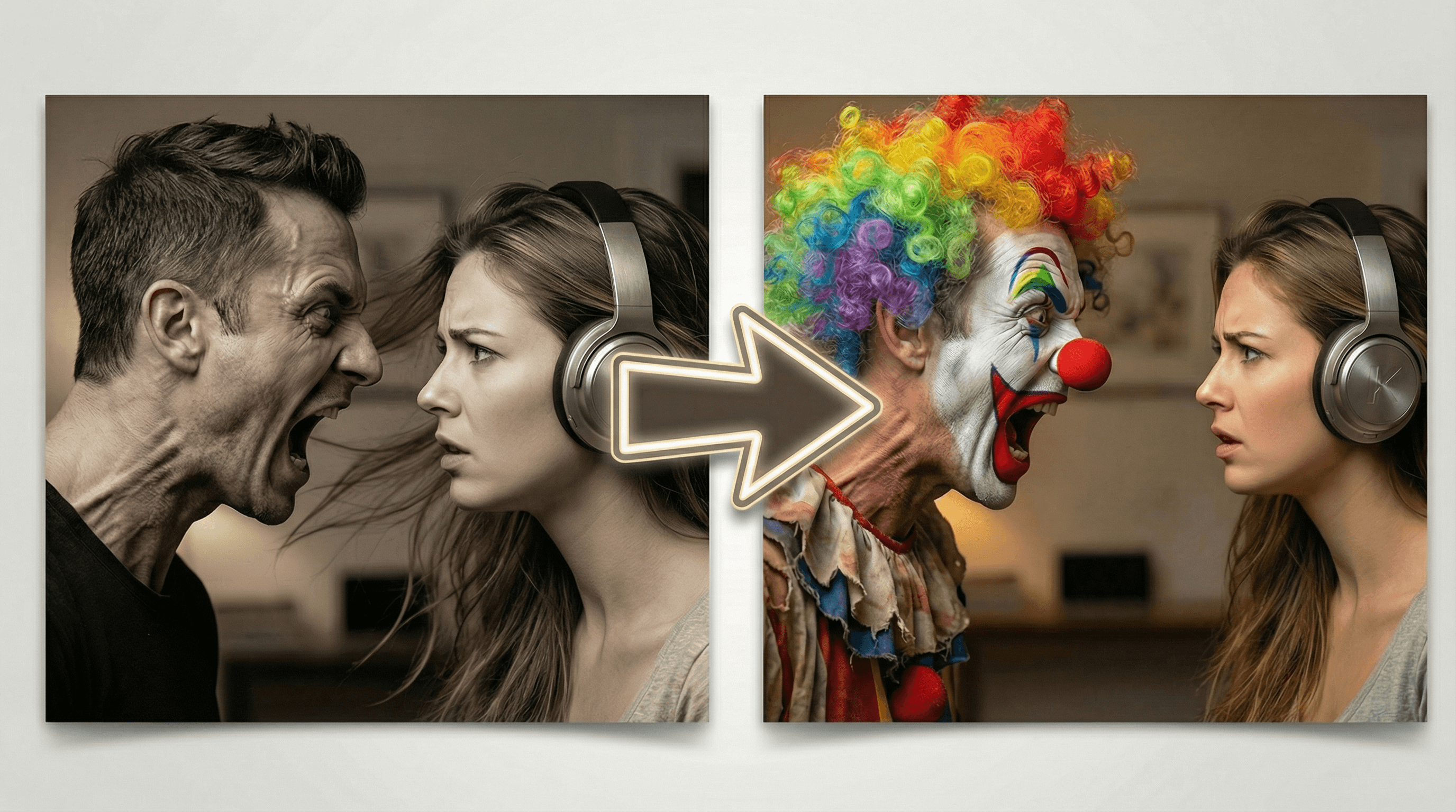 Screaming Man vs Screaming Clown