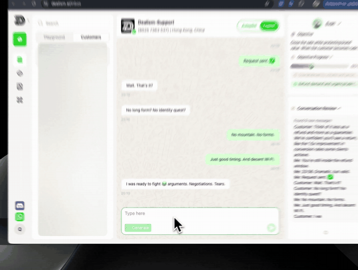 Dealism uses this information as part of a broader sales strategy learned from chat history.