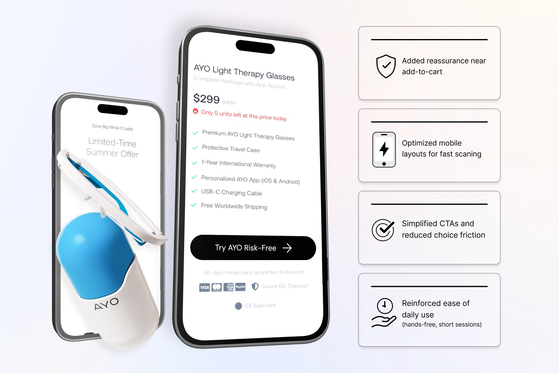 Science-driven homepage redesign improving trust and clarity