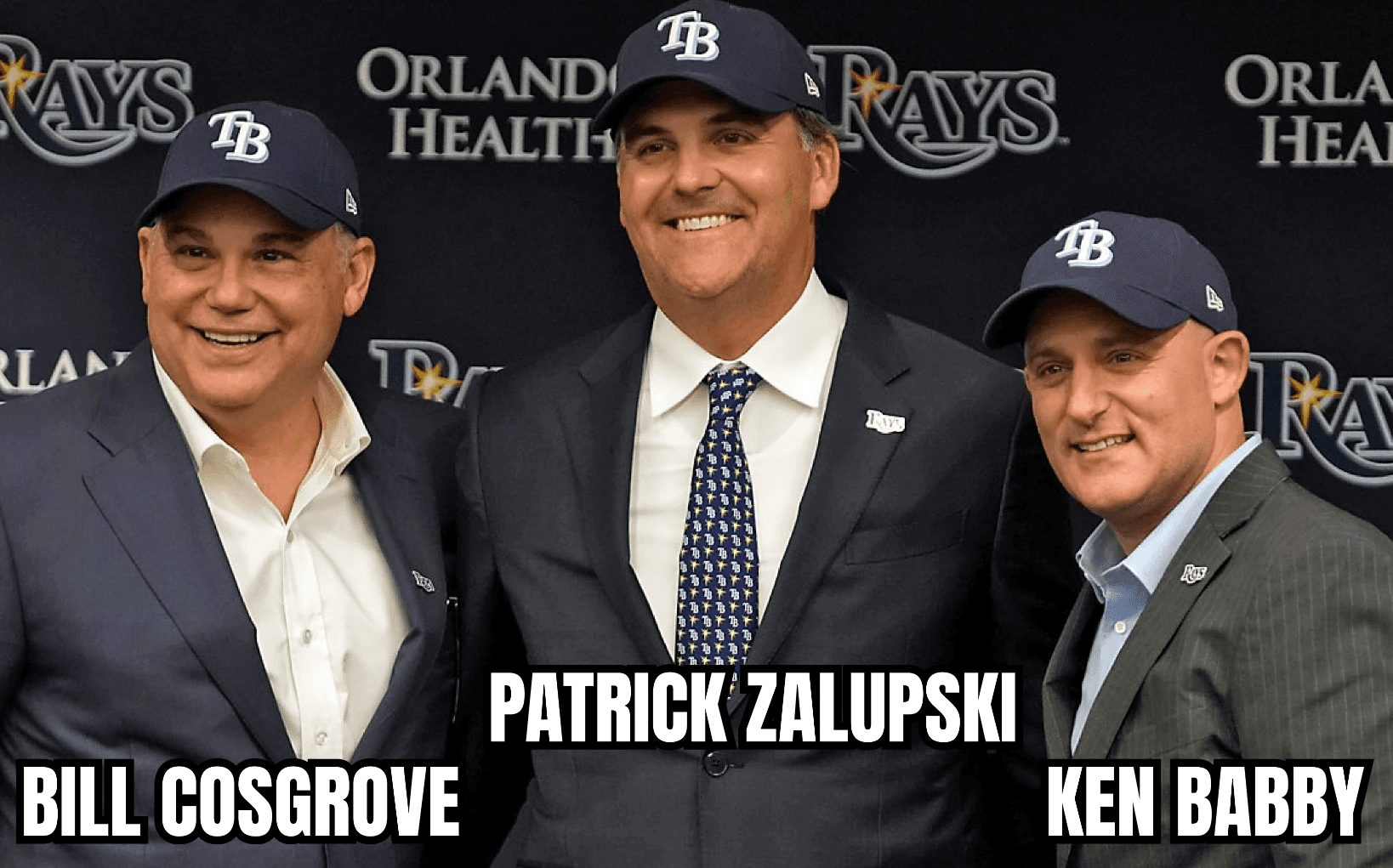 Bill Cosgrove, Patrick Zalupski and Ken Babby making announcement