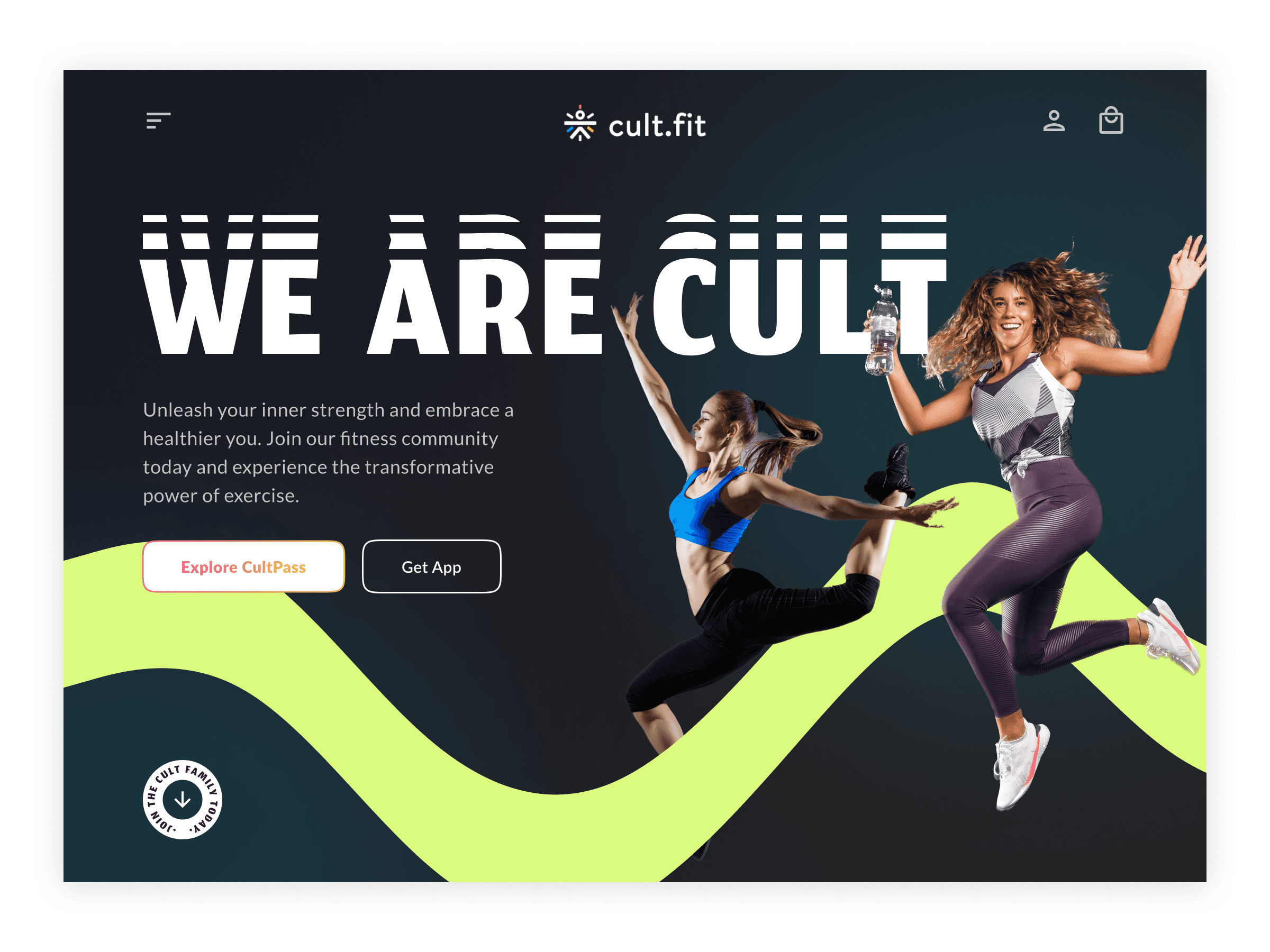 Website Design for Cult Fitness