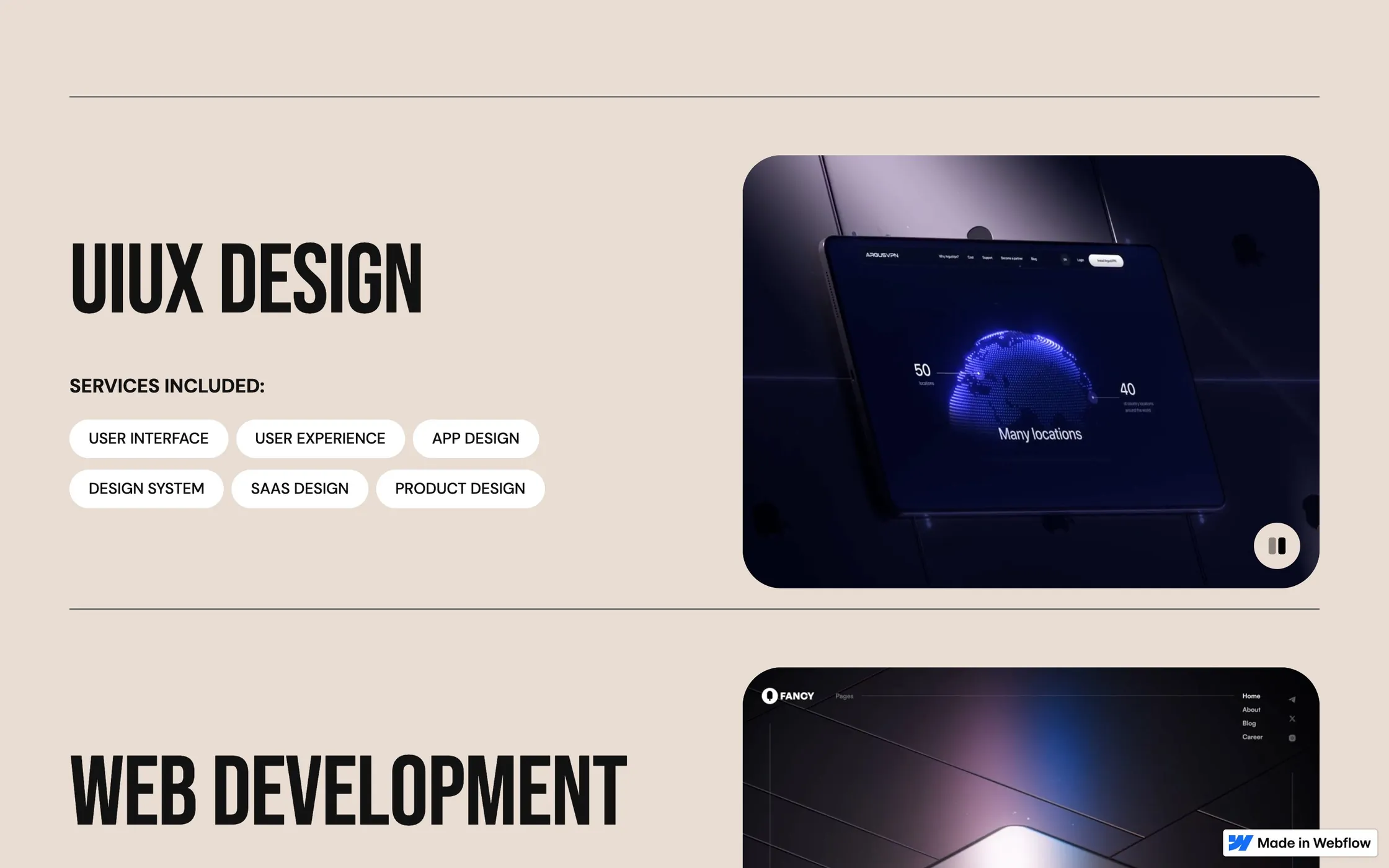 Template page preview