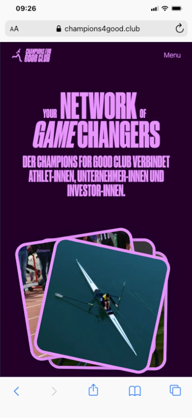 Champions 4 Good | Screenshot - Mobile : hero