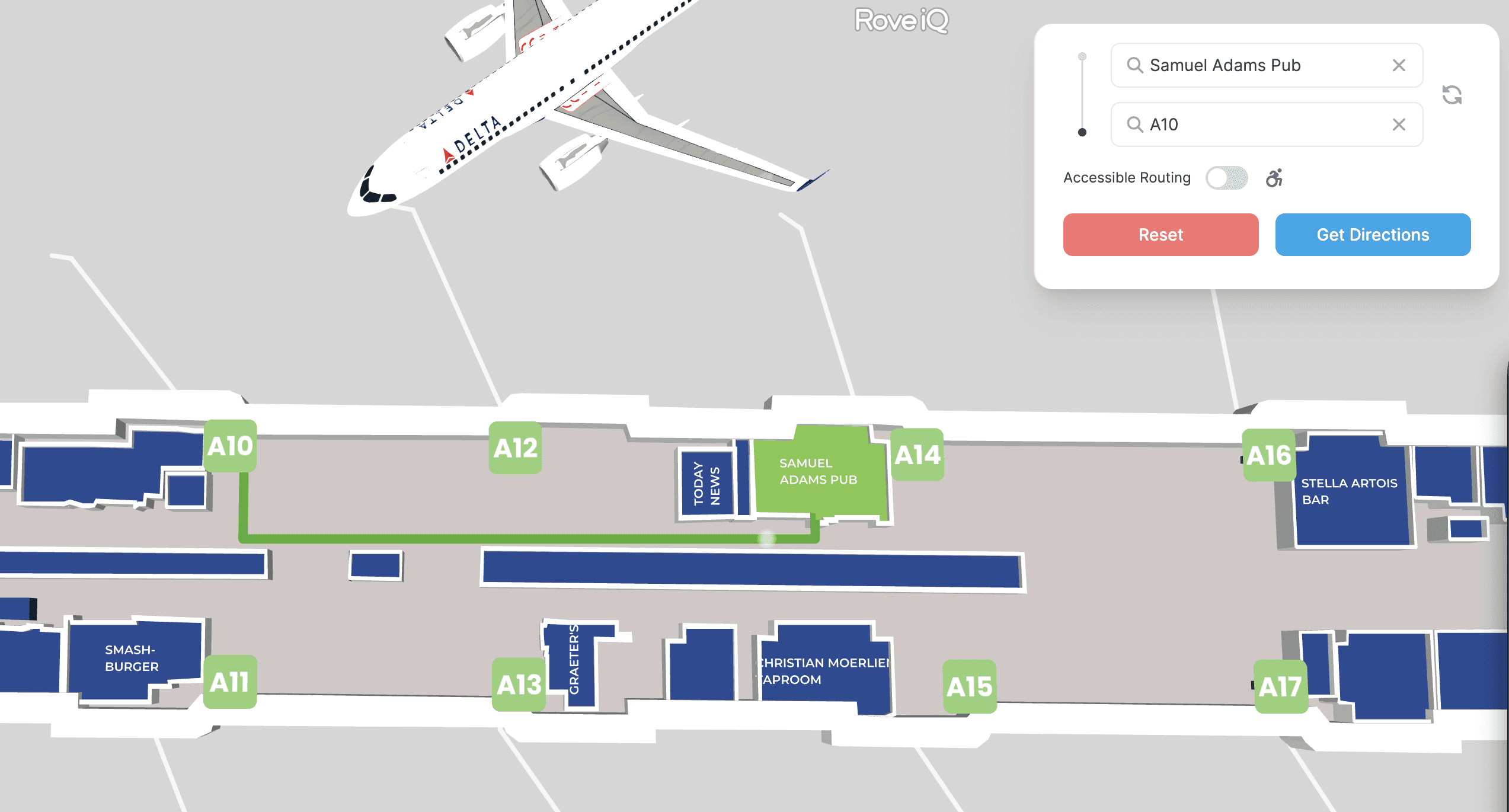 RoveIQ digital wayfinding web application