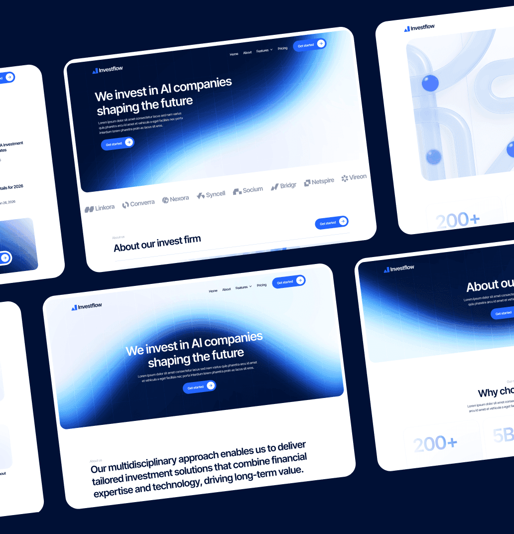 Investflow - Banner - Investing Firm Framer Template