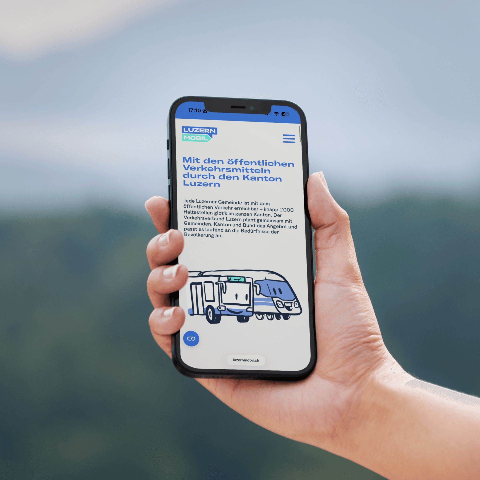 Die Collective Agency gestaltet den ÖV-Bereich von Luzernmobil für Mobile.