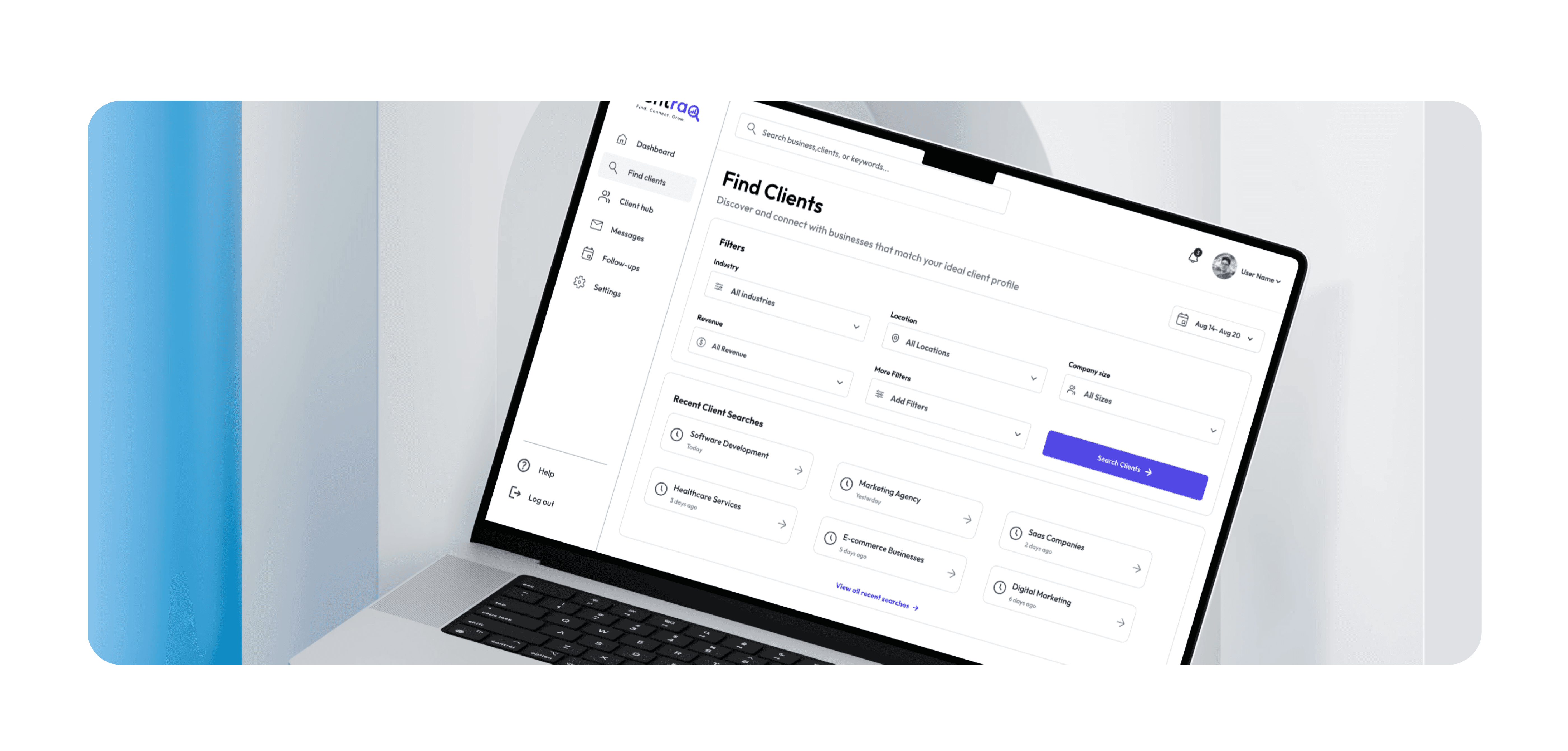 Clientraq - Dashboard