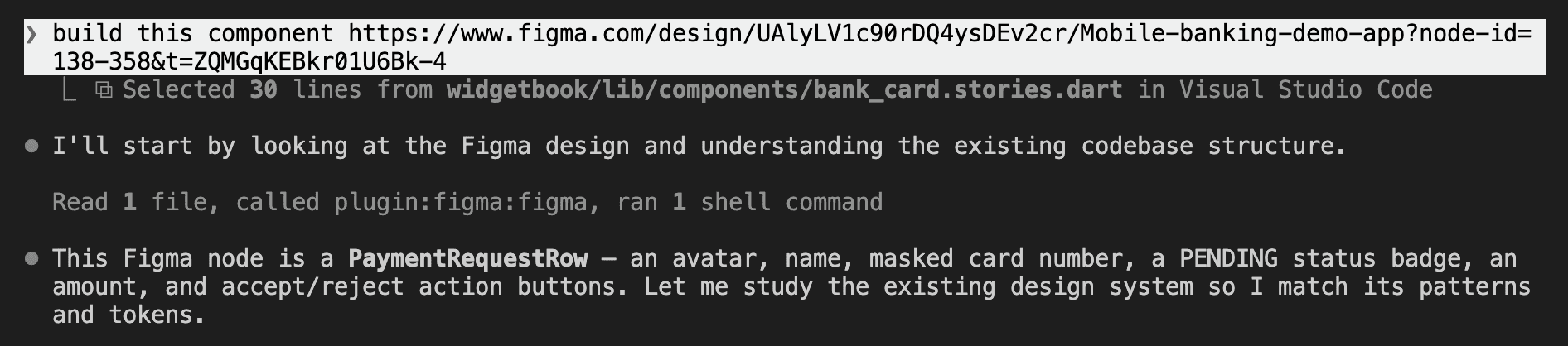 Terminal showing the prompt