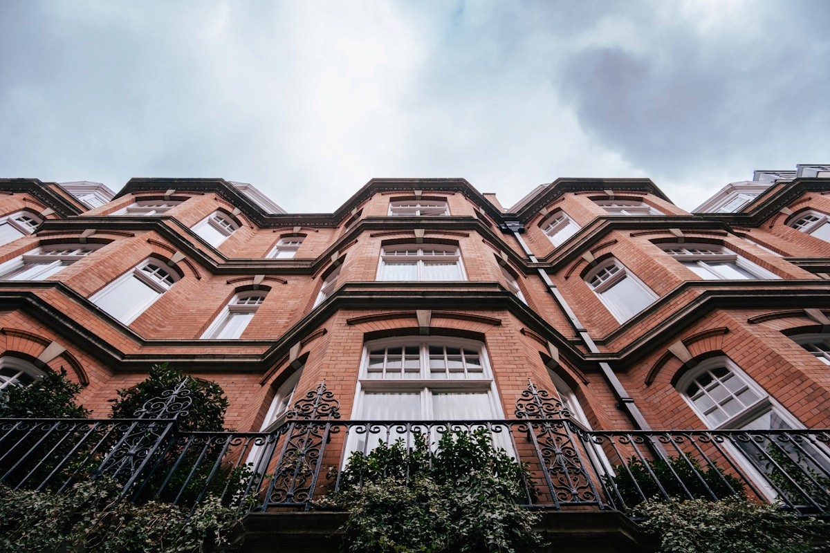 Red brick warehouse conversion on Rivington Street, Shoreditch