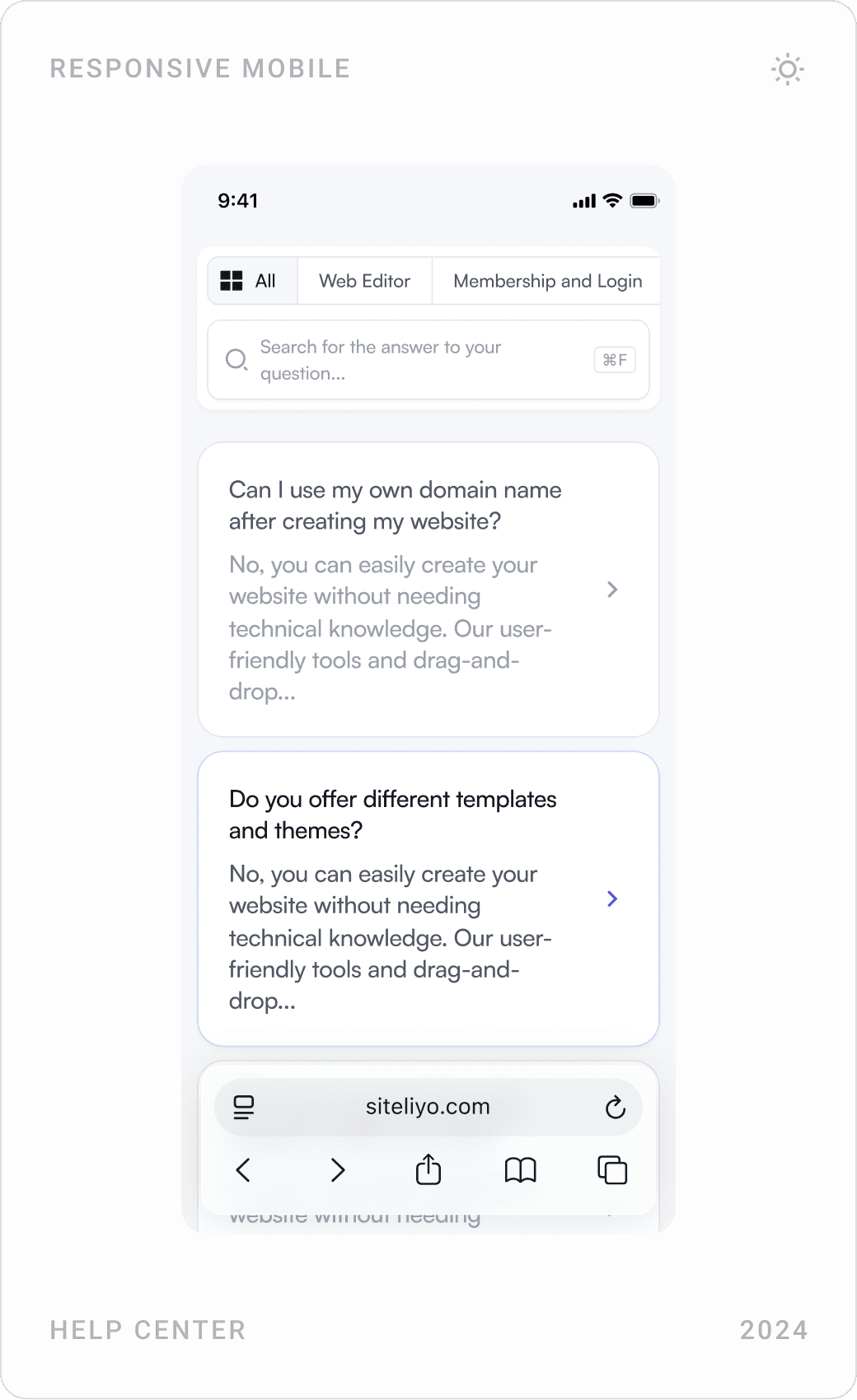 Modern SaaS Help Center Interface Design