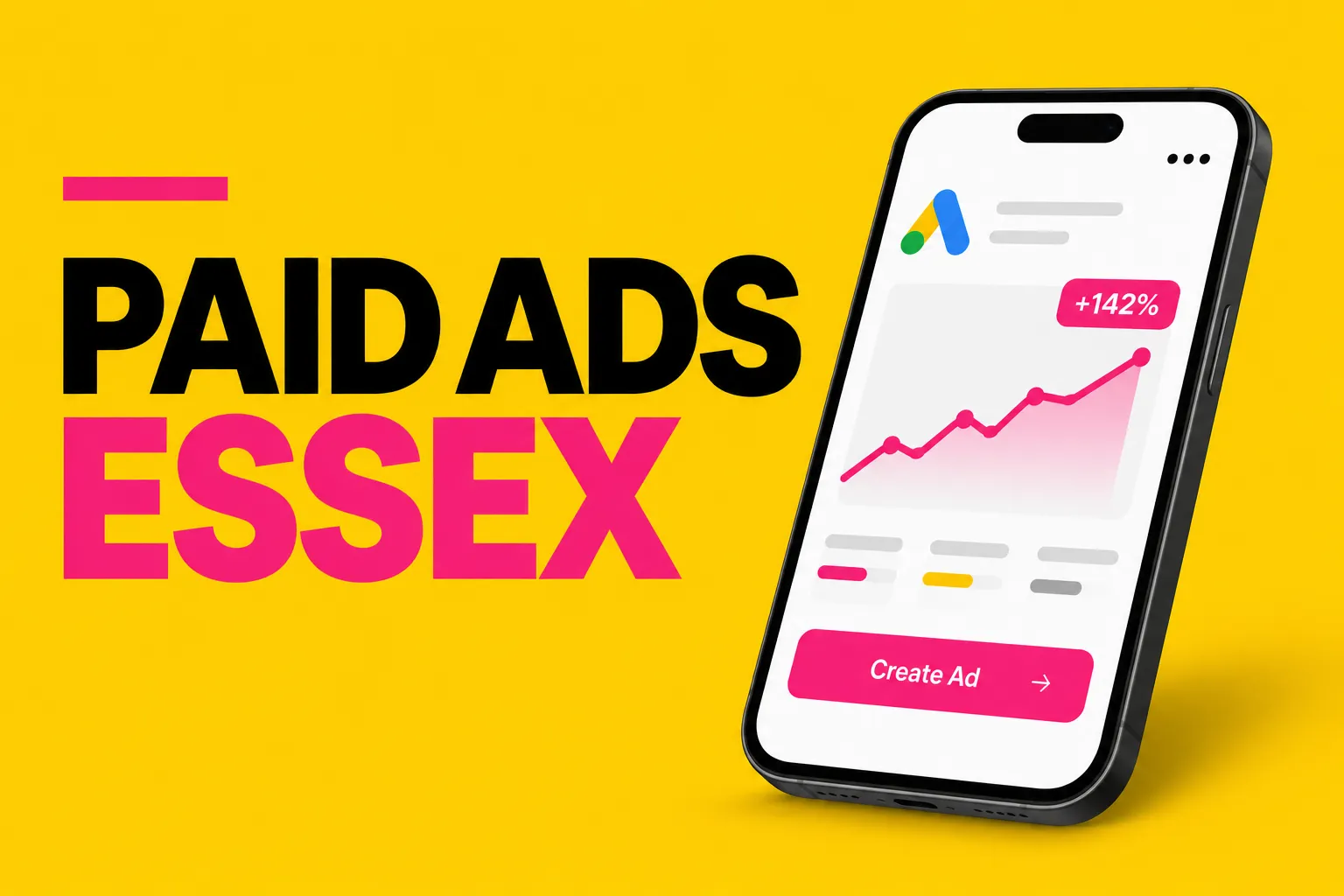 Paid ads Essex Google Ads mockup
