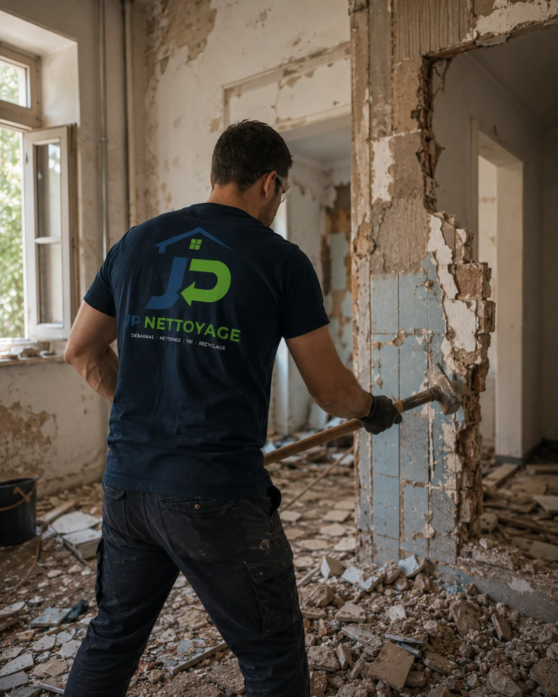 Travaux de petite démolition intérieure réalisés par JP Nettoyage dans le Puy-de-Dôme.