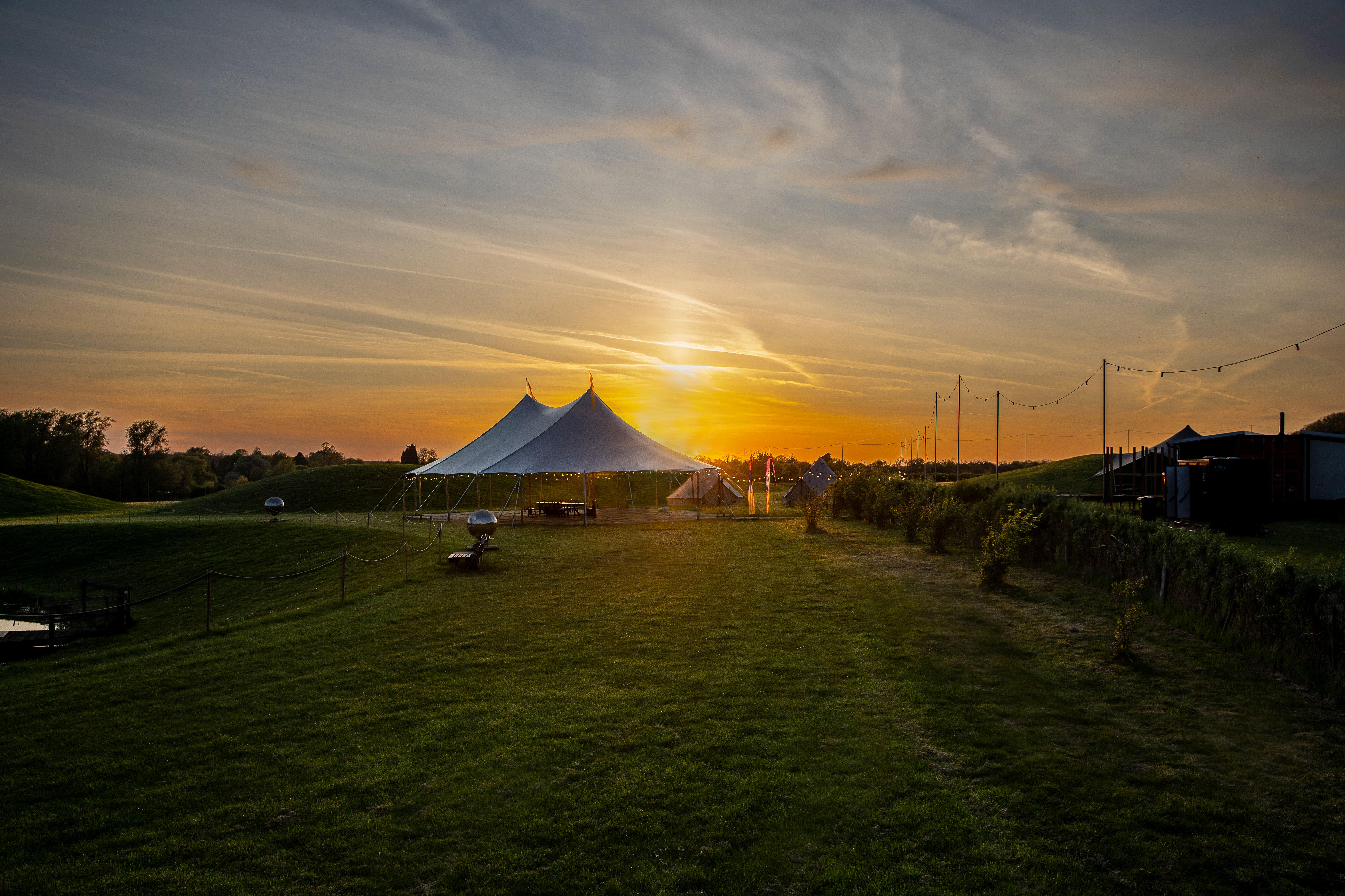 Sunset at Bespoke Corporate Event