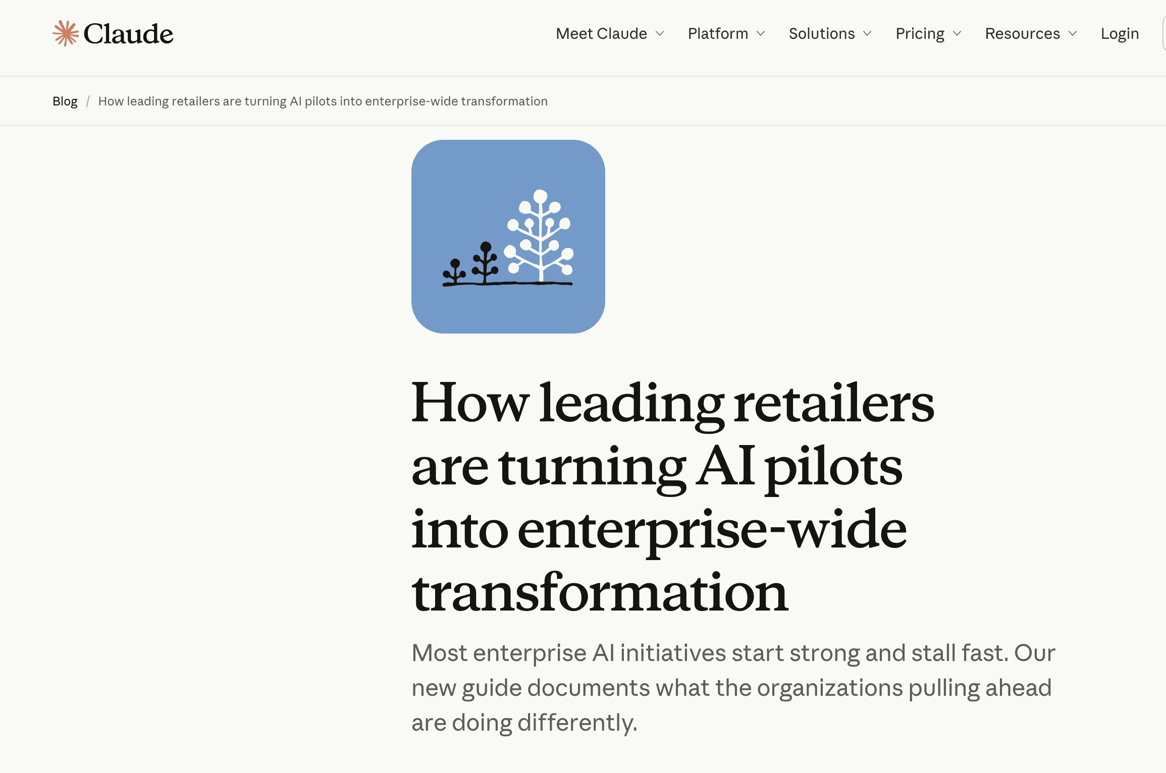 Claude marketing team creating categorical case study for Claude