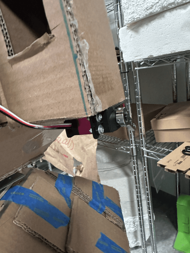 Testing code on the newly added elbow motor. Yay, it moved!