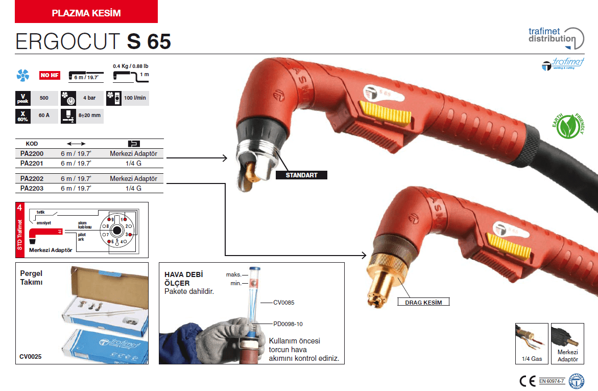 Trafimet Plazma Torç Ergocut S65