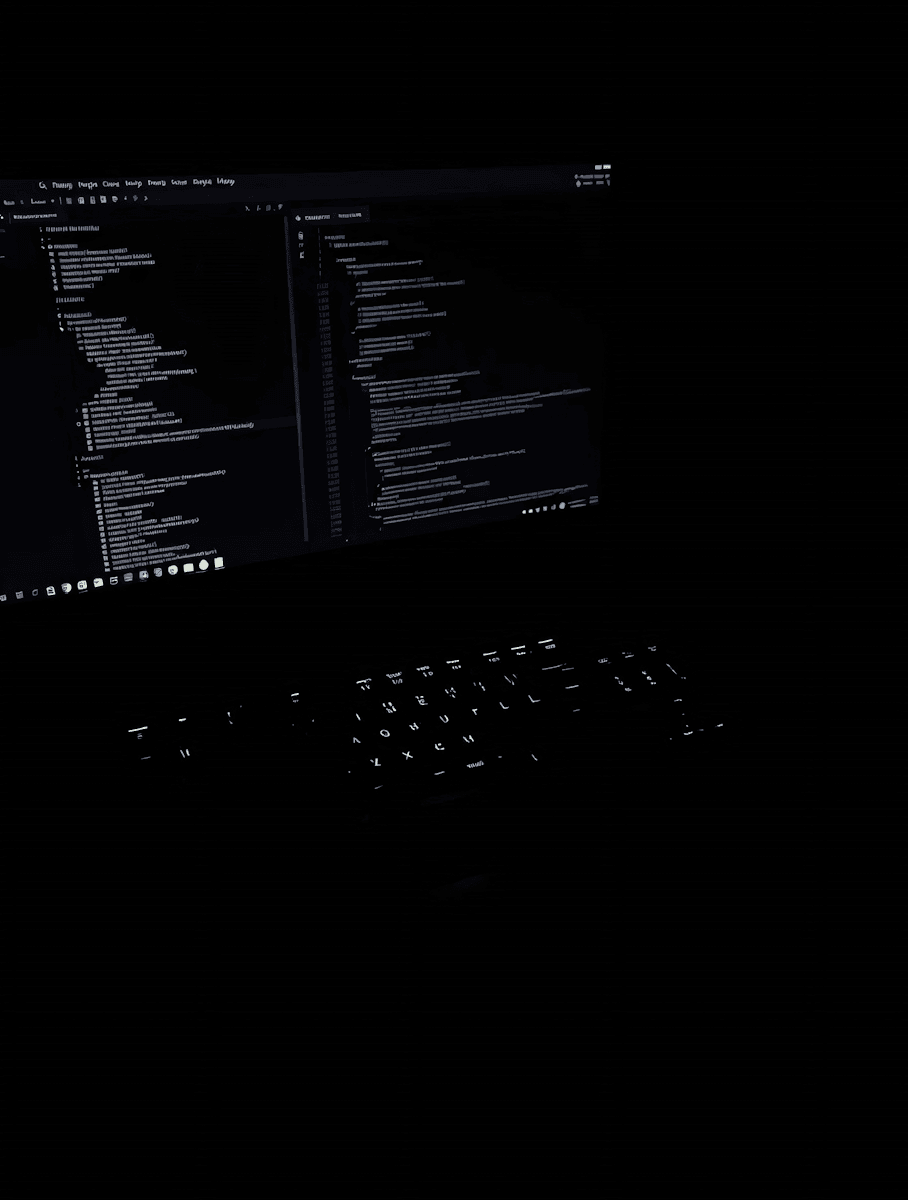A dark background with a reflection of some clouds and smoke.