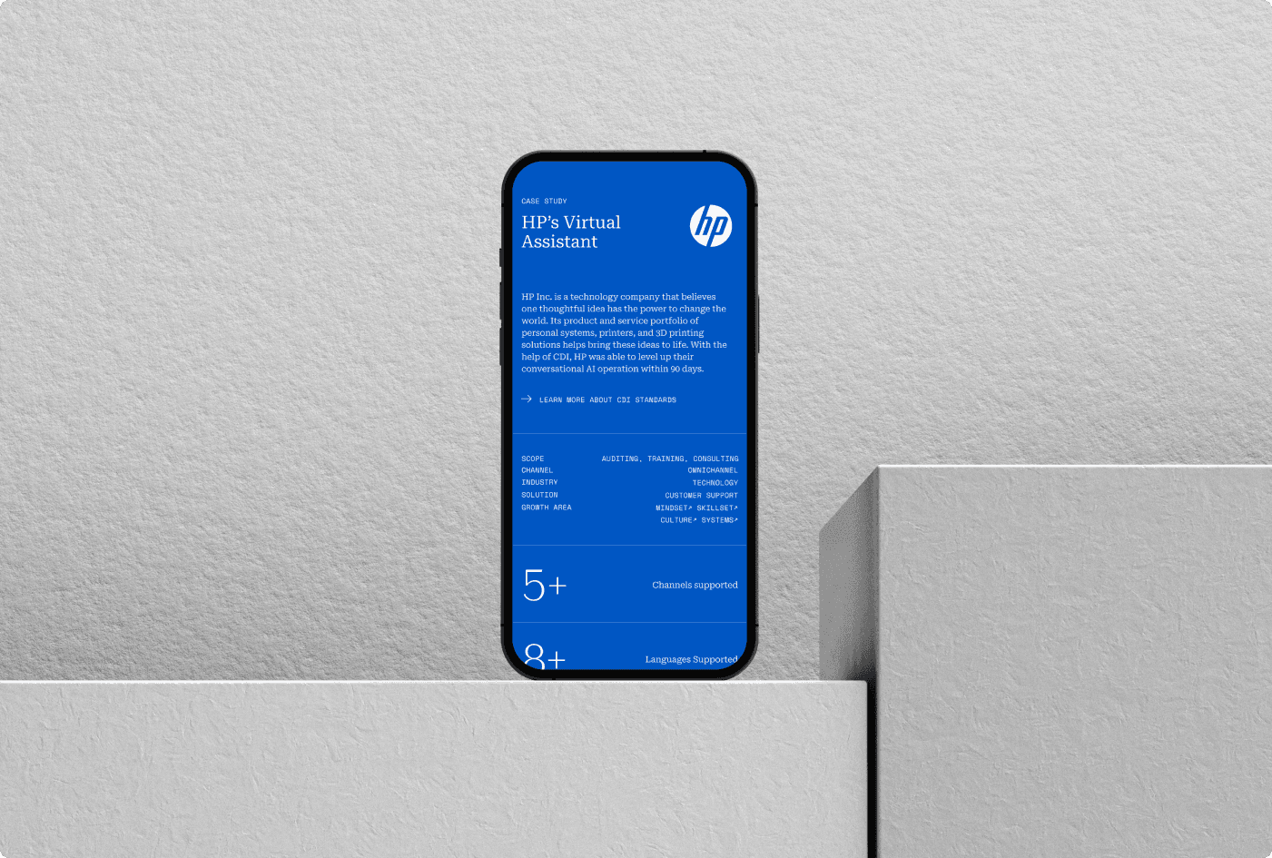 Ai assistand mock up phone by Analogue Agency