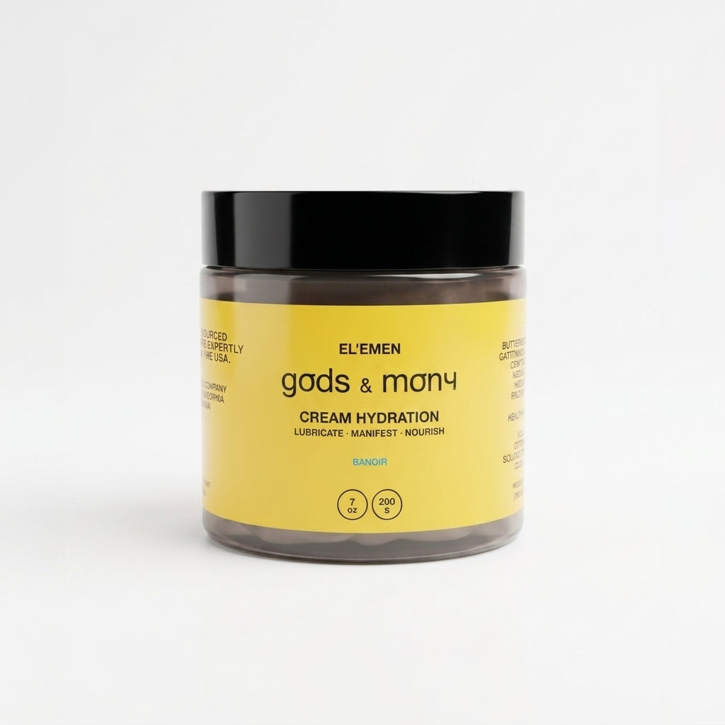 EL'EMEN men's hydrating cream texture — clean ingredients formula