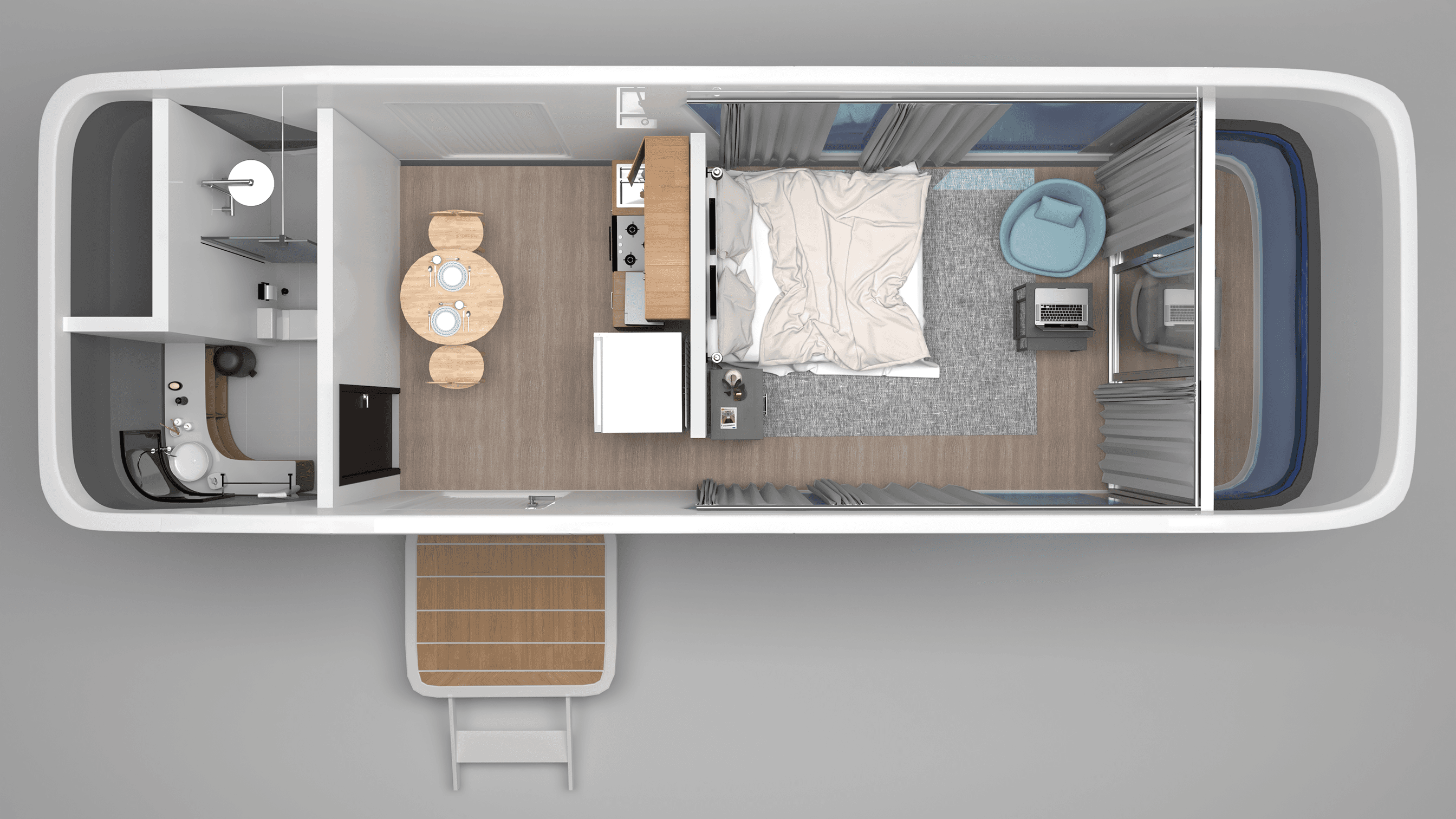 Modern apple cabin