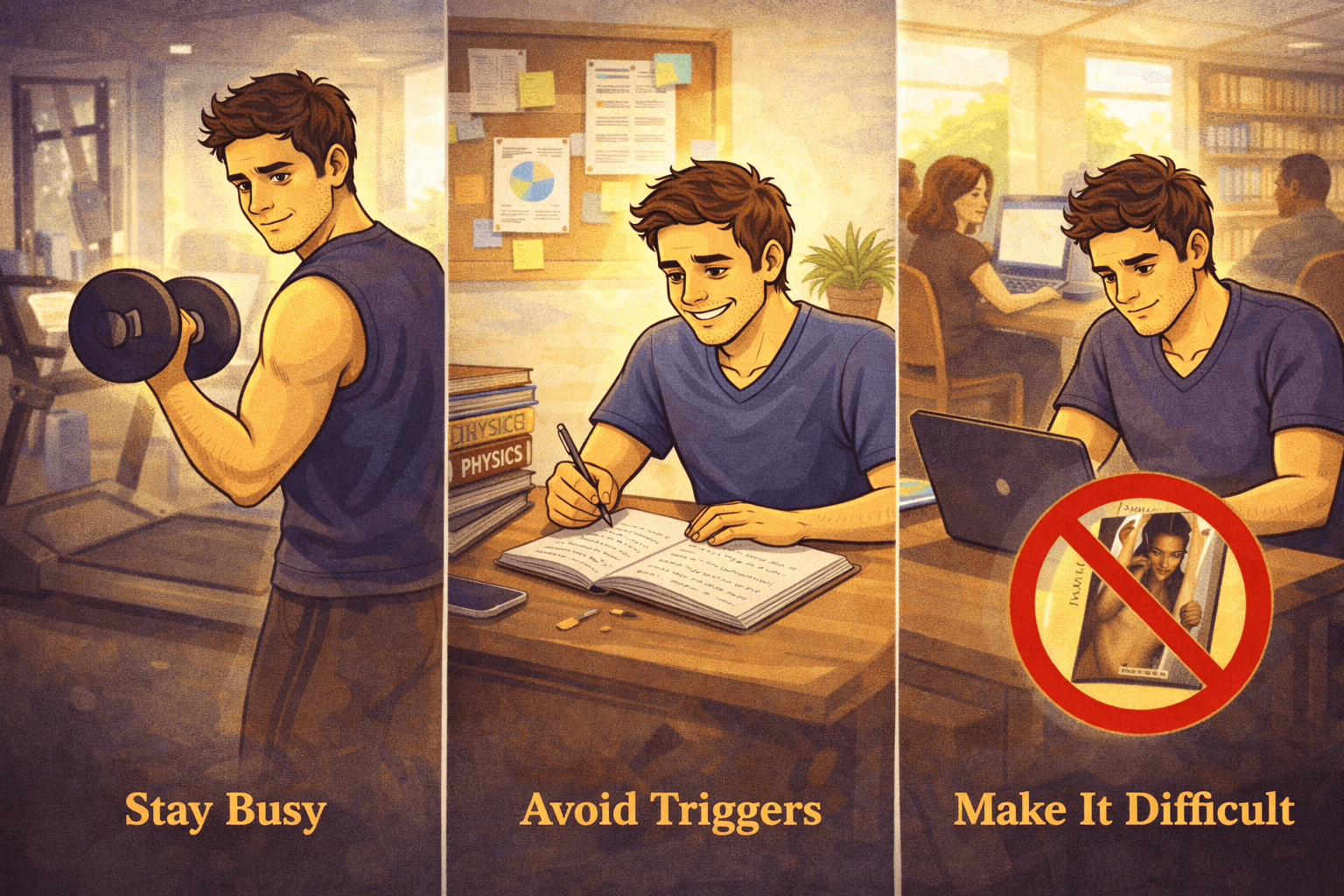 ways to stay busy when quitting porn