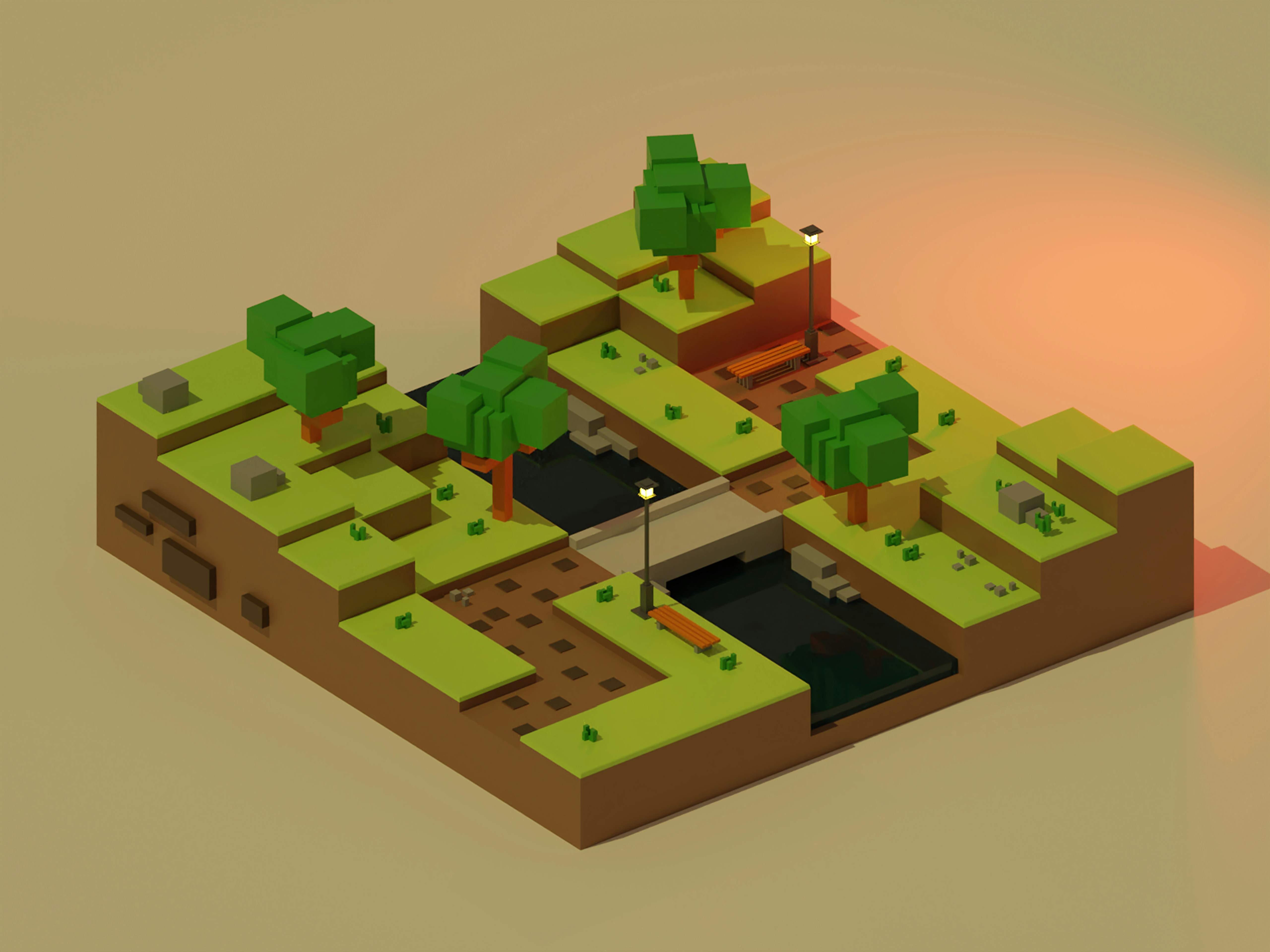 a toy building made of building blocks