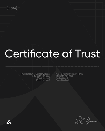 Certificate of Trust
