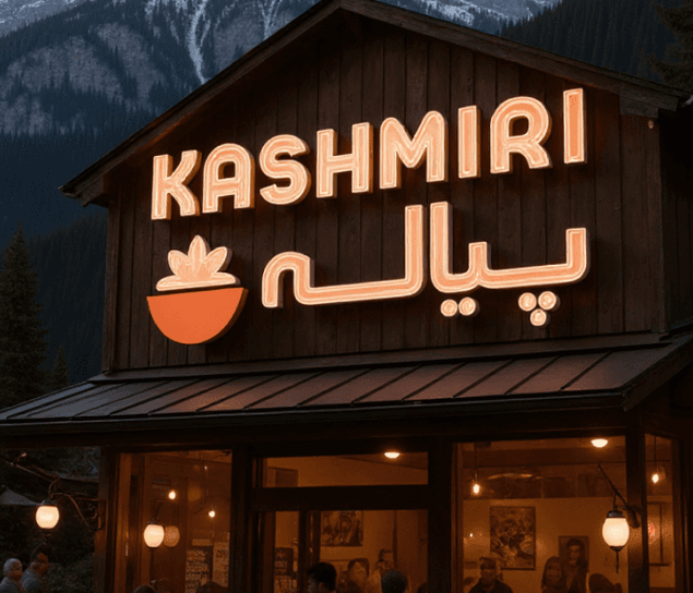 A close-up of a pink cocktail in a martini glass, set against a nighttime background with soft, blurred colors.