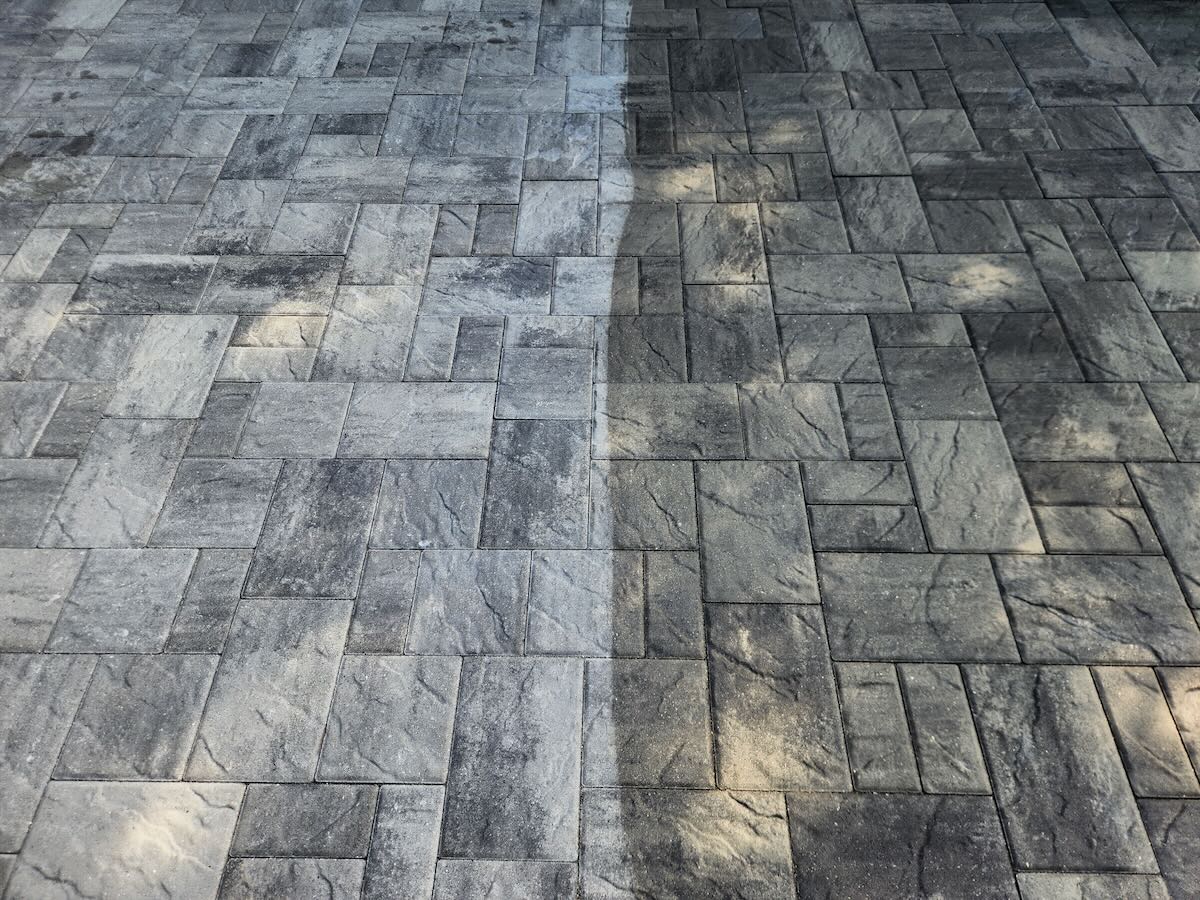 Sealed paver driveway in Port Orange FL by Castle Clean & Seal
