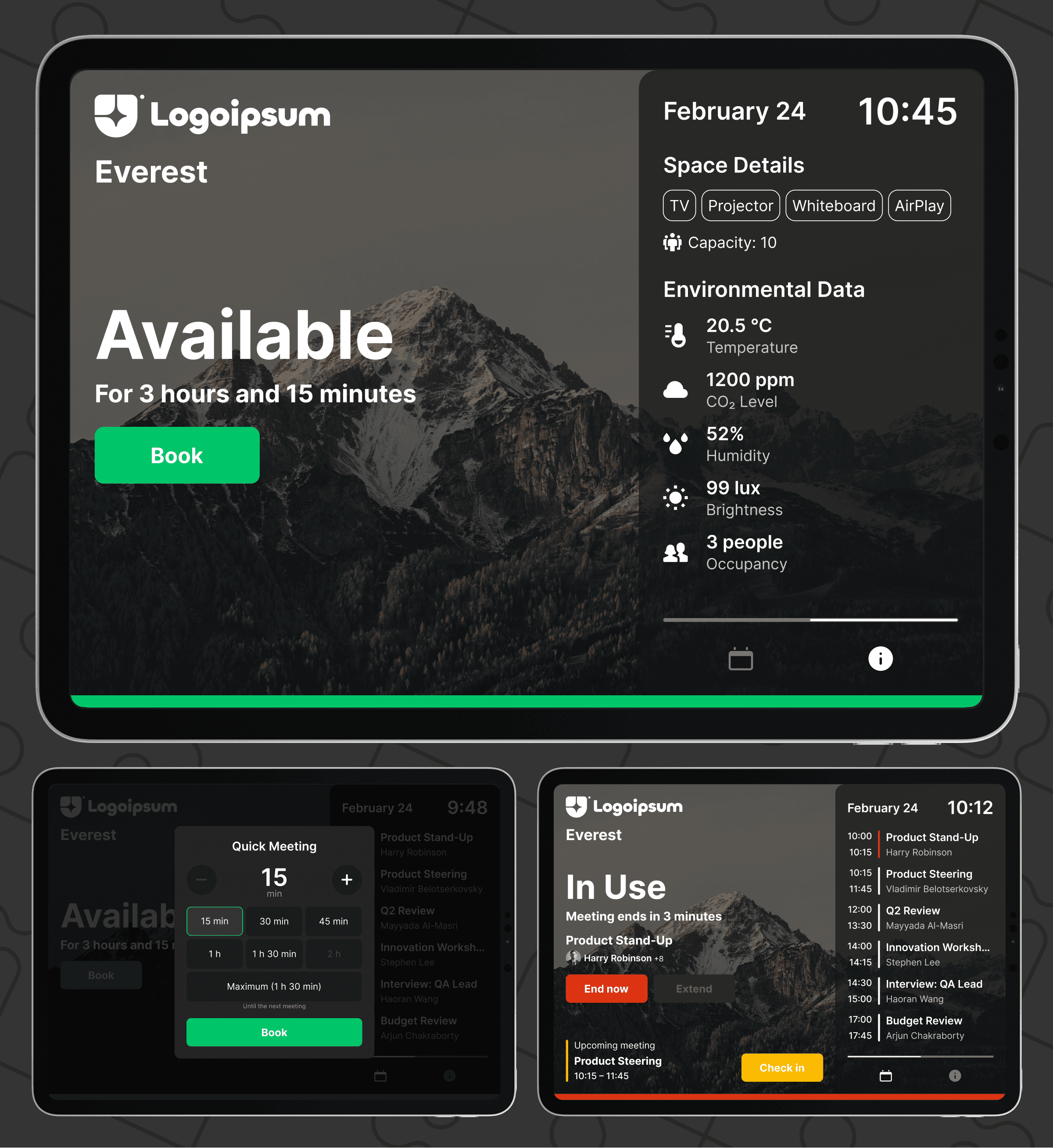 Meeting Room App UI