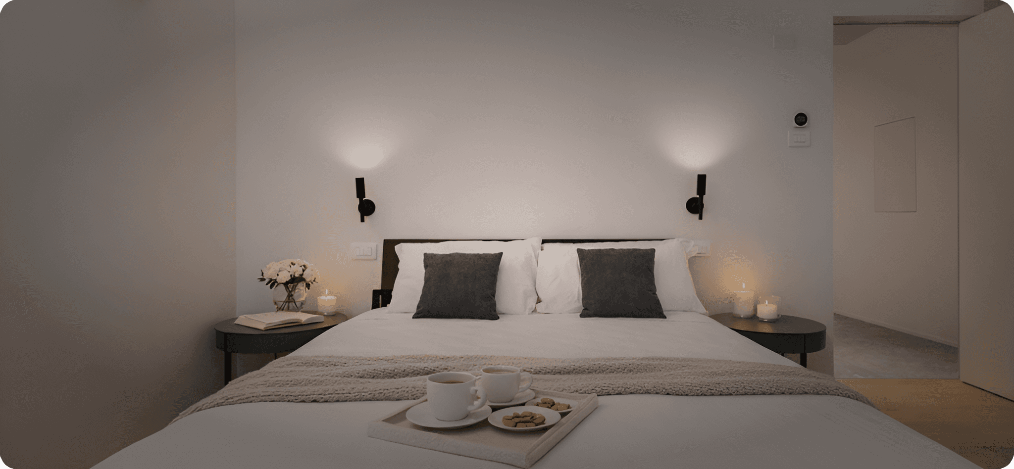 Camera colorata arancione