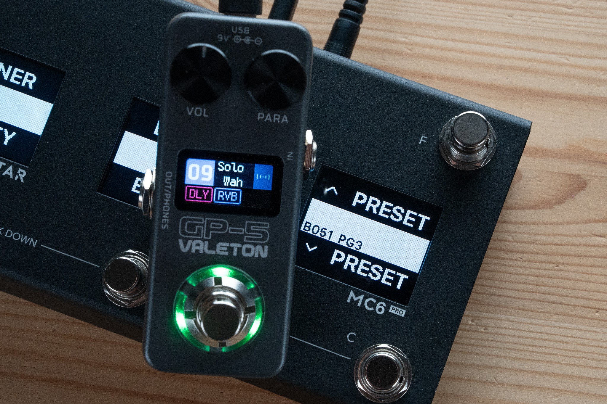Valeton GP-5 MIDI Preset Scroll