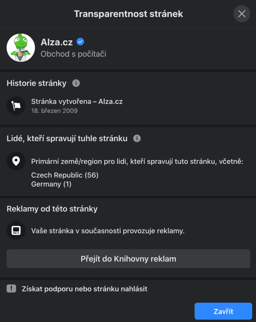 knihovna reklam na facebooku 3